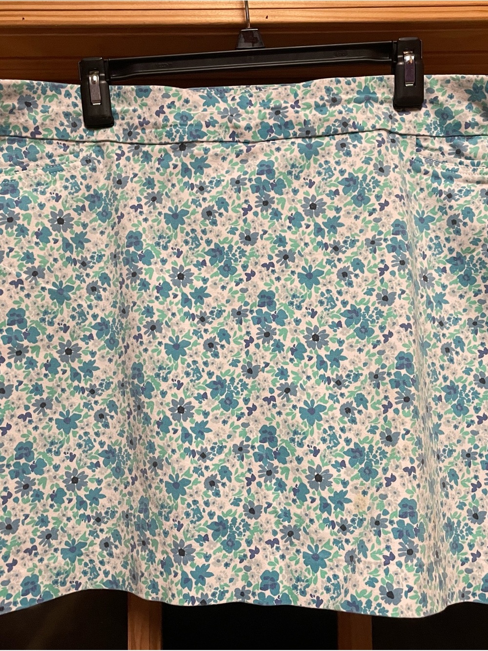 Women’s Floral Skort in Blue and Teal